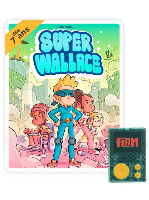 Lunii - Coffret Super Wallace - Livre audio interactif dés 7 ans à écouter sur FLAM - Kiabi
