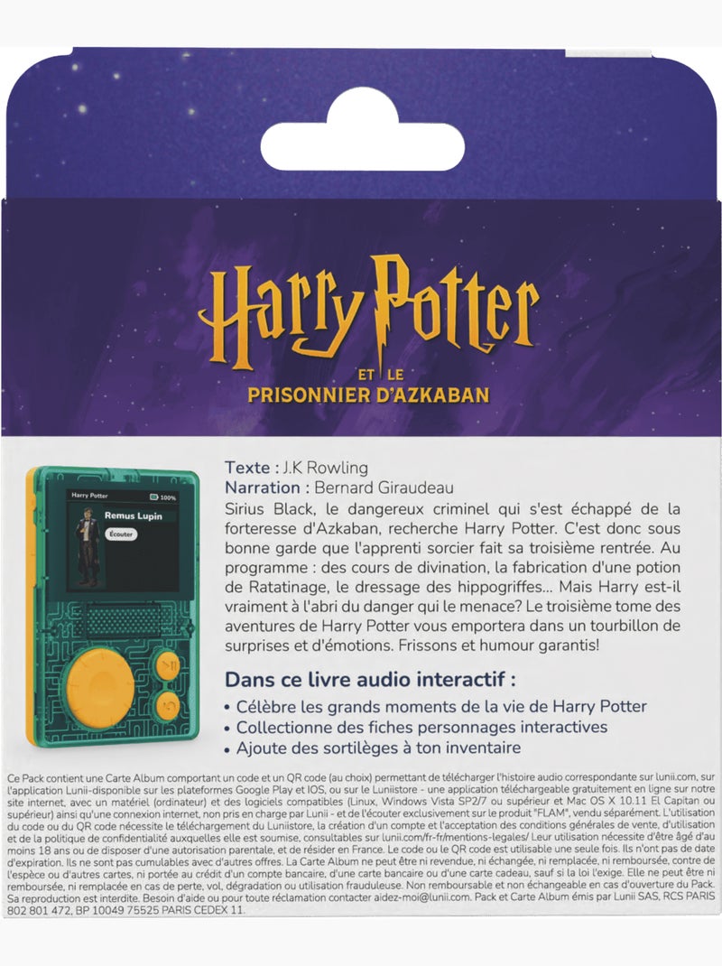 Lunii - harry potter tome 3 le prisonnier d'azkaban (11 heures d'écoute) N/A - Kiabi