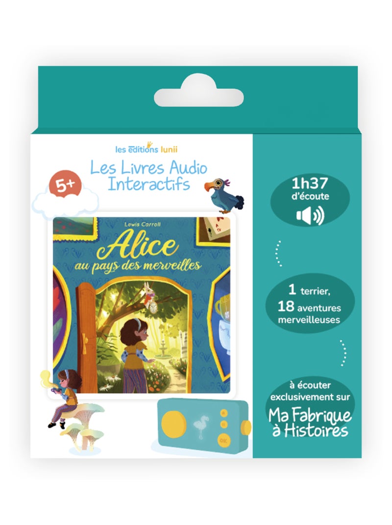 Lunii - Livre audio Alice au pays des merveilles - dès 5 ans pour Ma Fabrique à Histoires et FLAM Multicolore - Kiabi