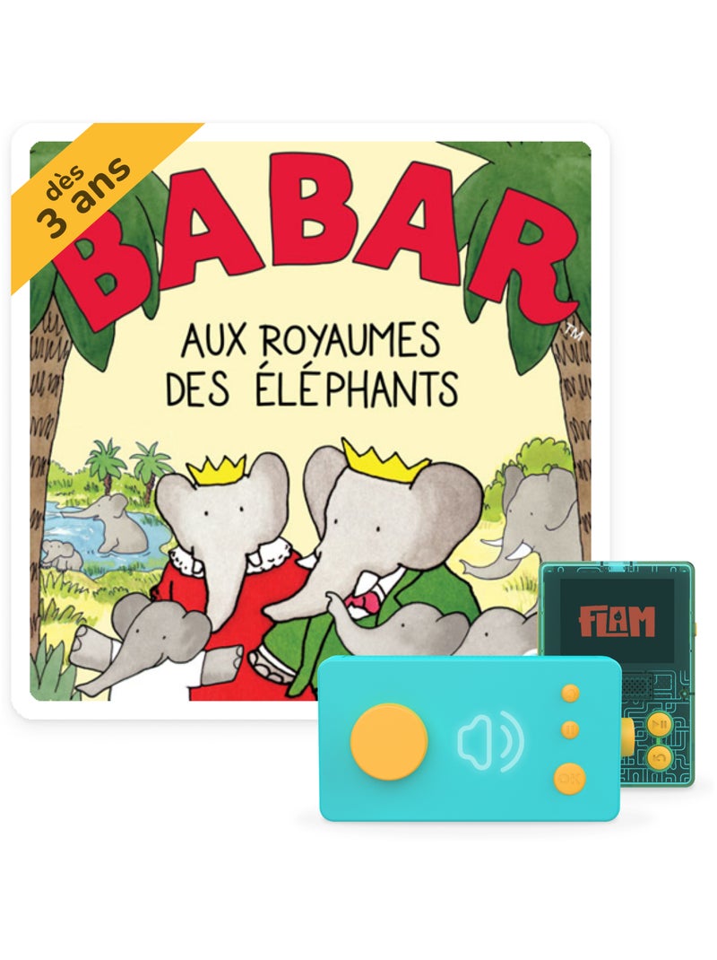 Lunii - Livre audio Babar aux royaumes des éléphants - dès 3 ans sur Ma Fabrique à Histoires ou FLAM Multicolore - Kiabi
