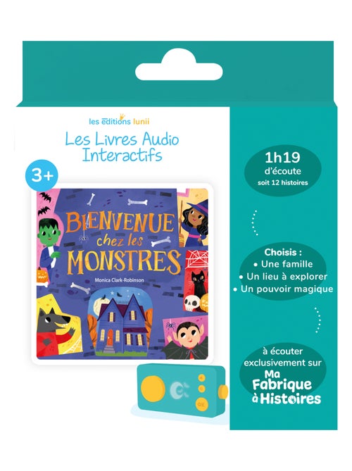 Lunii - Livre audio Bienvenue chez les monstres - dès 3 ans pour Ma Fabrique à Histoires et FLAM - Kiabi