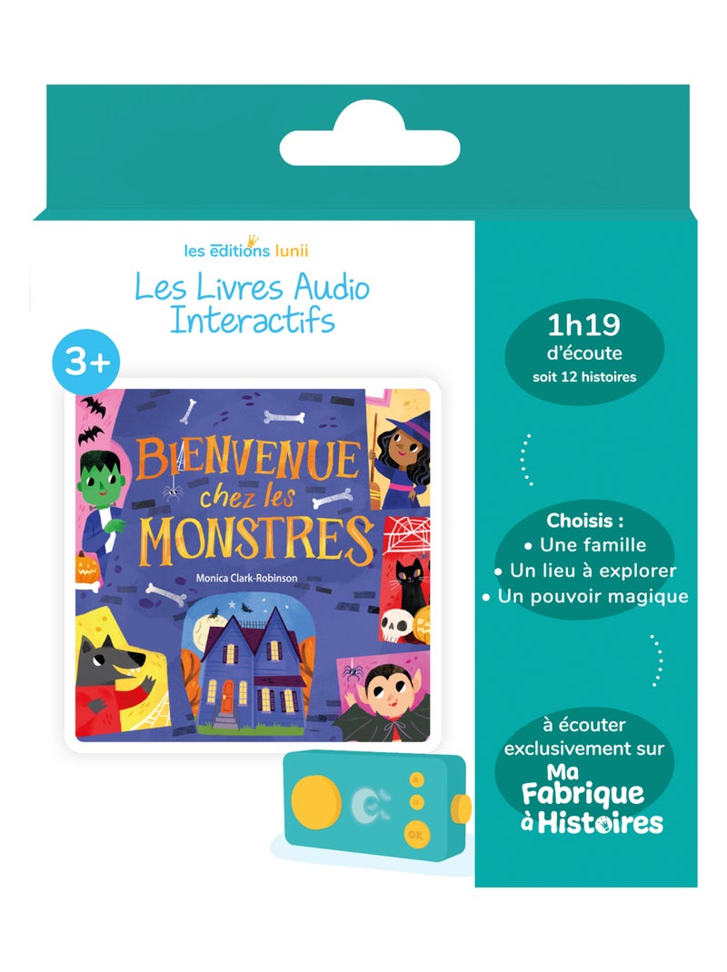 Lunii - Livre audio Bienvenue chez les monstres - dès 3 ans pour Ma Fabrique à Histoires et FLAM Multicolore - Kiabi