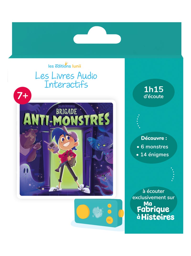 Lunii - Livre audio Brigade anti-monstres - dès 7 ans pour Ma Fabrique à Histoires et FLAM Multicolore - Kiabi