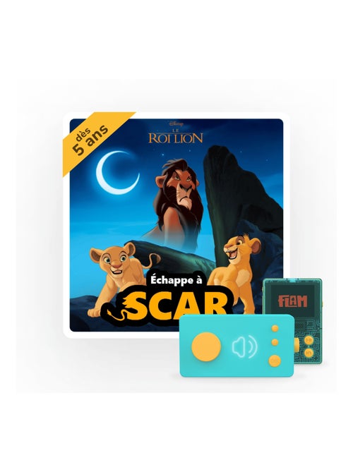 Lunii - Livre audio Défi vilain : Echappe à Scar - dès 5 ans pour Ma Fabrique à Histoires et FLAM - Kiabi