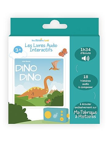 Lunii - Livre audio Dino Dino - dès 3 ans à écouter sur Ma Fabrique à Histoires et FLAM
