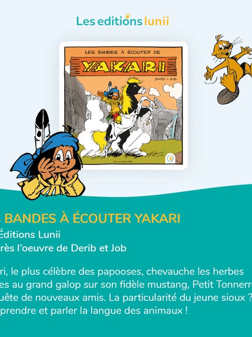 Lunii - Livre audio Les bandes à écouter de Yakari - dès 5 ans pour Ma Fabrique à Histoires et FLAM - Kiabi
