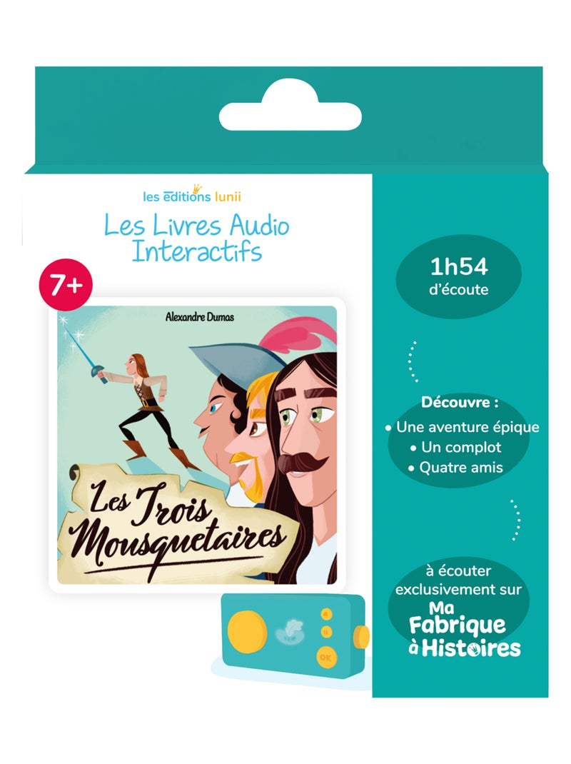 Lunii - Livre audio Les trois mousquetaires - dès 7 ans pour Ma Fabrique à Histoires et FLAM Multicolore - Kiabi