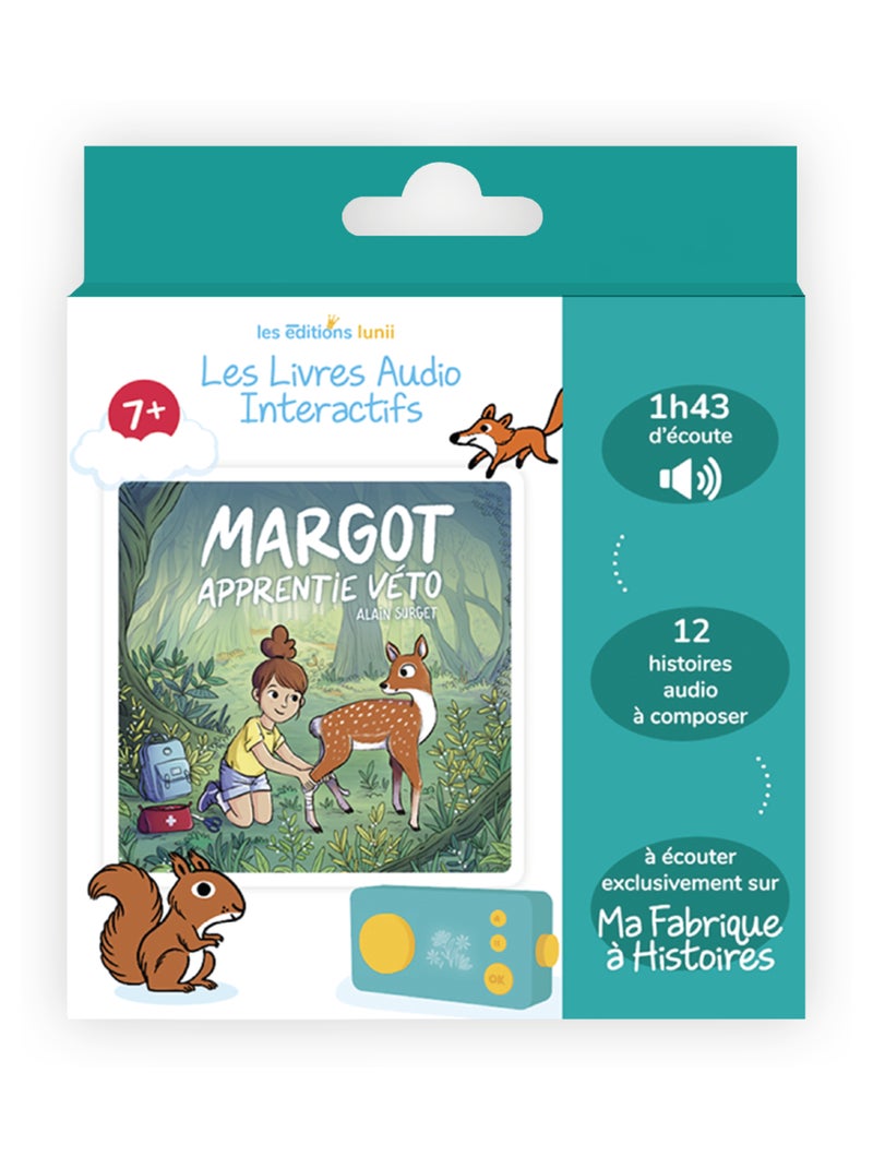 Lunii - Livre audio Margot, apprentie véto - dès 7 ans pour Ma Fabrique à Histoires et FLAM Multicolore - Kiabi