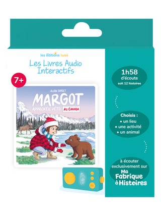 Lunii - Livre audio Margot apprentie véto au Canada - dès 7 ans pour Ma Fabrique à Histoires et FLAM