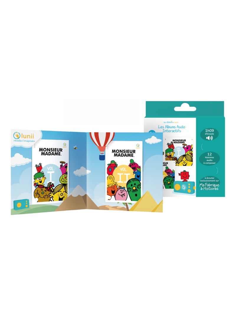 Lunii - Livre audio Monsieur Madame Vol. 1 & 2 - dès 3 ans pour Ma Fabrique à Histoires et FLAM Multicolore - Kiabi