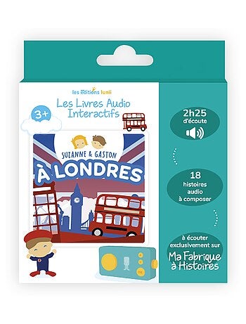 Lunii - Livre audio Suzanne et Gaston à Londres - dès 3 ans pour Ma Fabrique à Histoires et FLAM