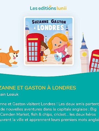 Lunii - Livre audio Suzanne et Gaston à Londres - dès 3 ans pour Ma Fabrique à Histoires et FLAM