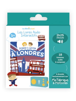 Lunii - Livre audio Suzanne et Gaston à Londres - dès 3 ans pour Ma Fabrique à Histoires et FLAM