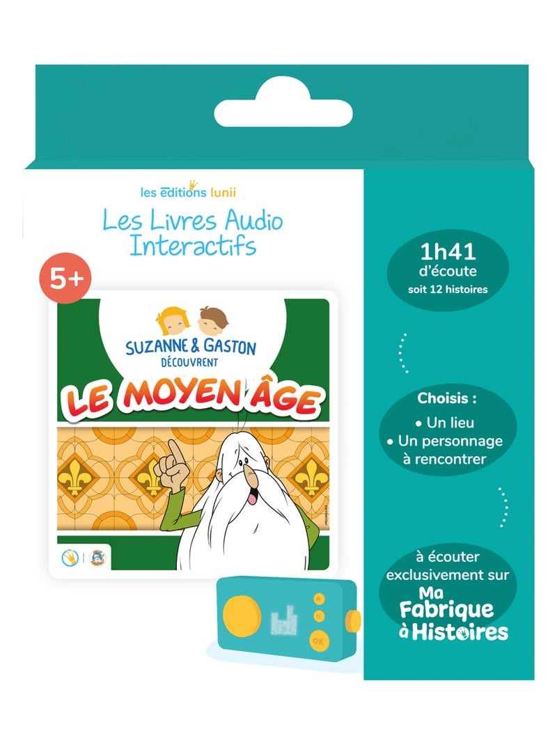 Lunii - Livre audio Suzanne et Gaston Moyen Âge - dès 5 ans pour Ma Fabrique à Histoires et FLAM Multicolore - Kiabi