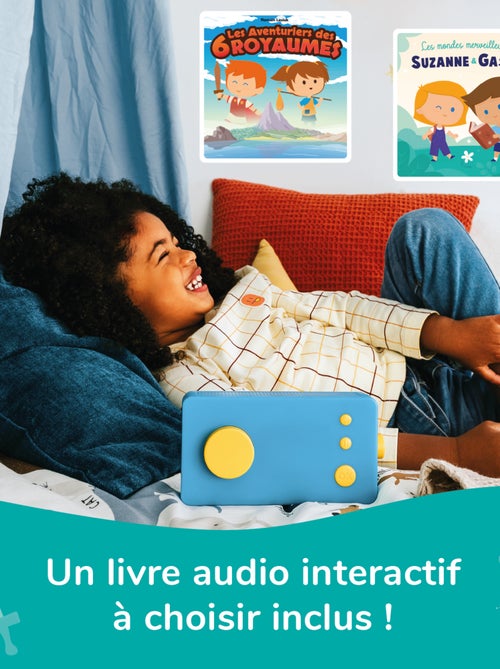 Lunii - Ma Fabrique à Histoires Bleue avec Coque Odile Bleue - Conteuse pour Enfants de 3 à 8 Ans - Kiabi