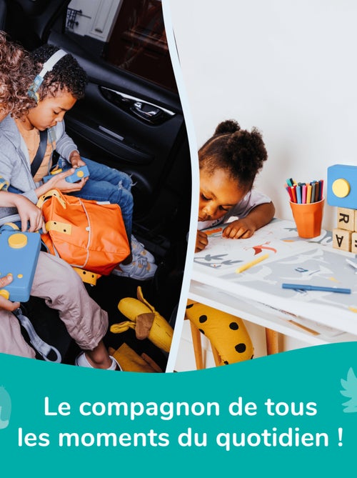 Lunii - Ma Fabrique à Histoires Bleue avec son Casque assorti Bleu et sa Coque Bleue - Kiabi