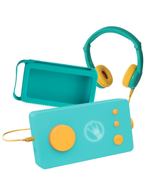 Lunii - Ma Fabrique à Histoires Vert avec son Casque assorti Vert et sa Coque Verte - Kiabi