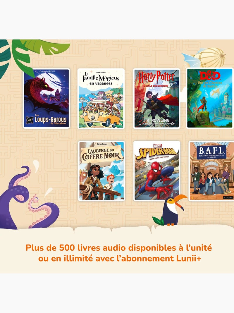 Lunii - Pack FLAM avec coque verte - Baladeur audio 7-11 ans, 2h45 d'histoires incluses N/A - Kiabi