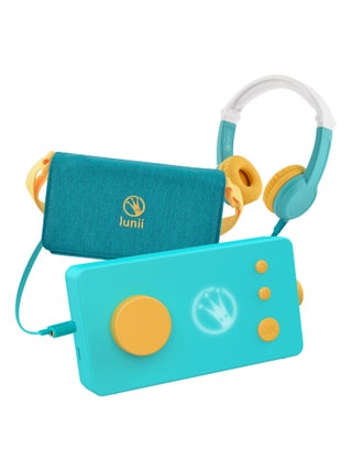 Lunii - Pack nomade Ma Fabrique à Histoires - Casque Octave assorti et Ma Pochette de transport