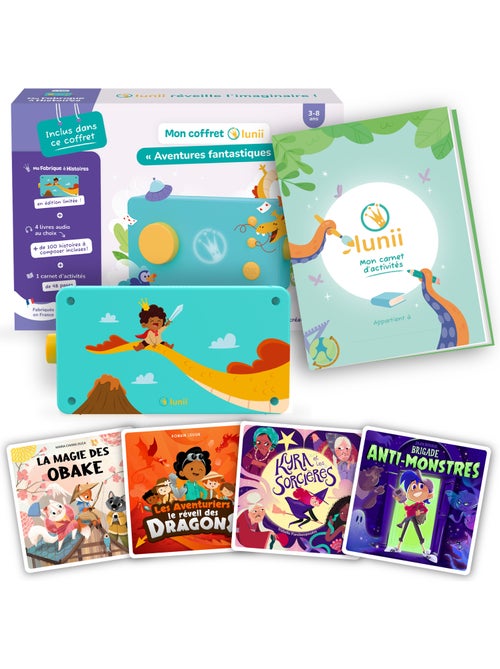 Lunii – Coffret Aventures Fantastiques – 100 Histoires + 4 Livres Audio - Kiabi