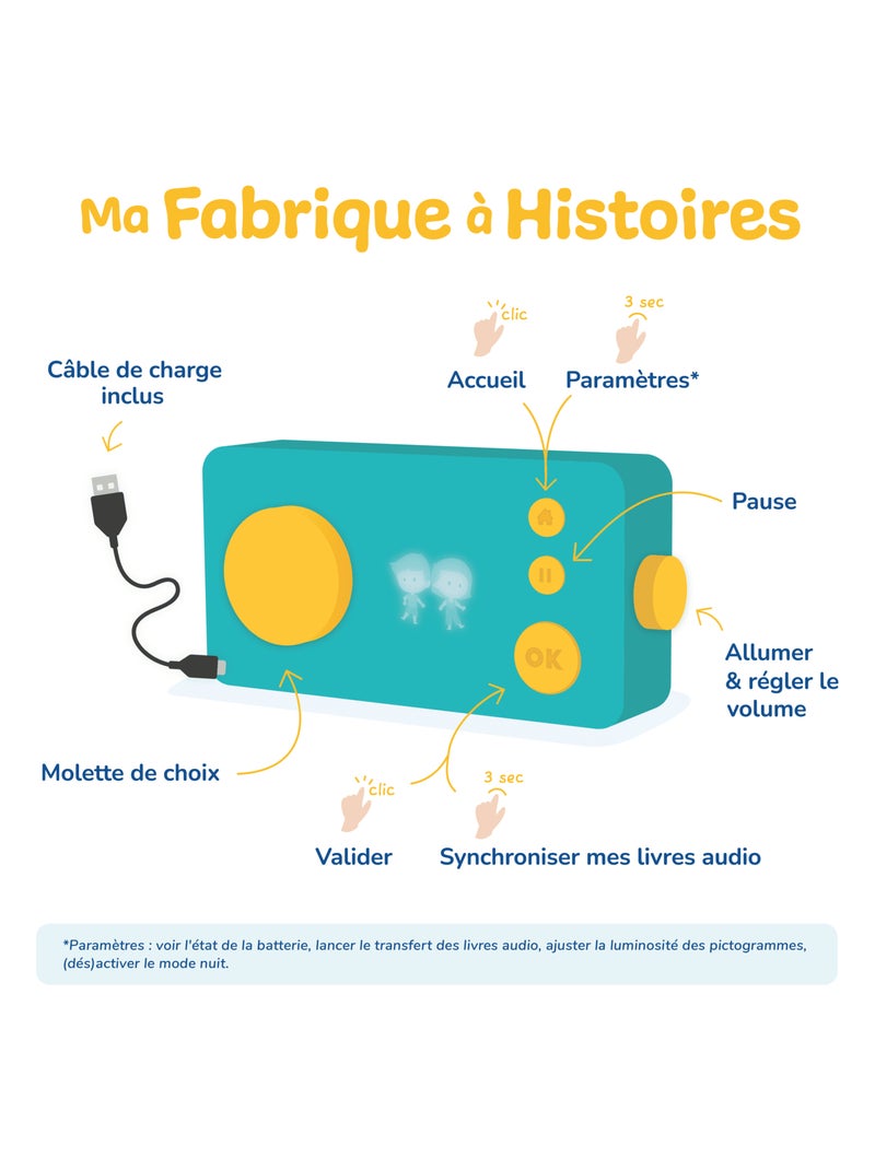 Lunii – Coffret Aventures Fantastiques – 100 Histoires + 4 Livres Audio N/A - Kiabi