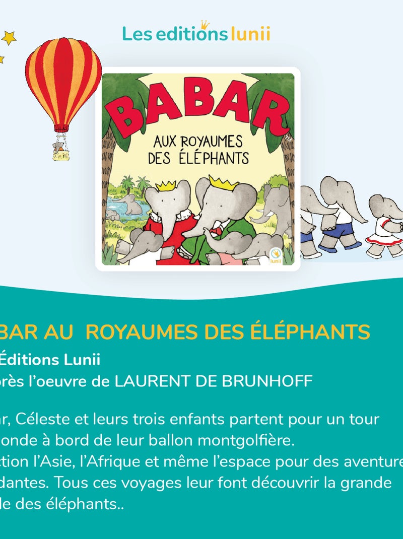Lunii – Coffret Babar aux Royaumes des Éléphants – Livre audio dès 3 ans Multicolore - Kiabi