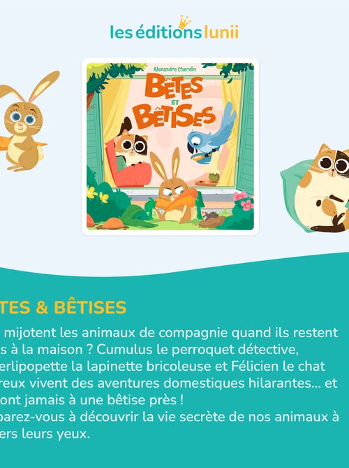 Lunii – Coffret Bêtes & Bêtises – Livre audio interactif dès 3 ans – Ma Fabrique à Histoires - Kiabi