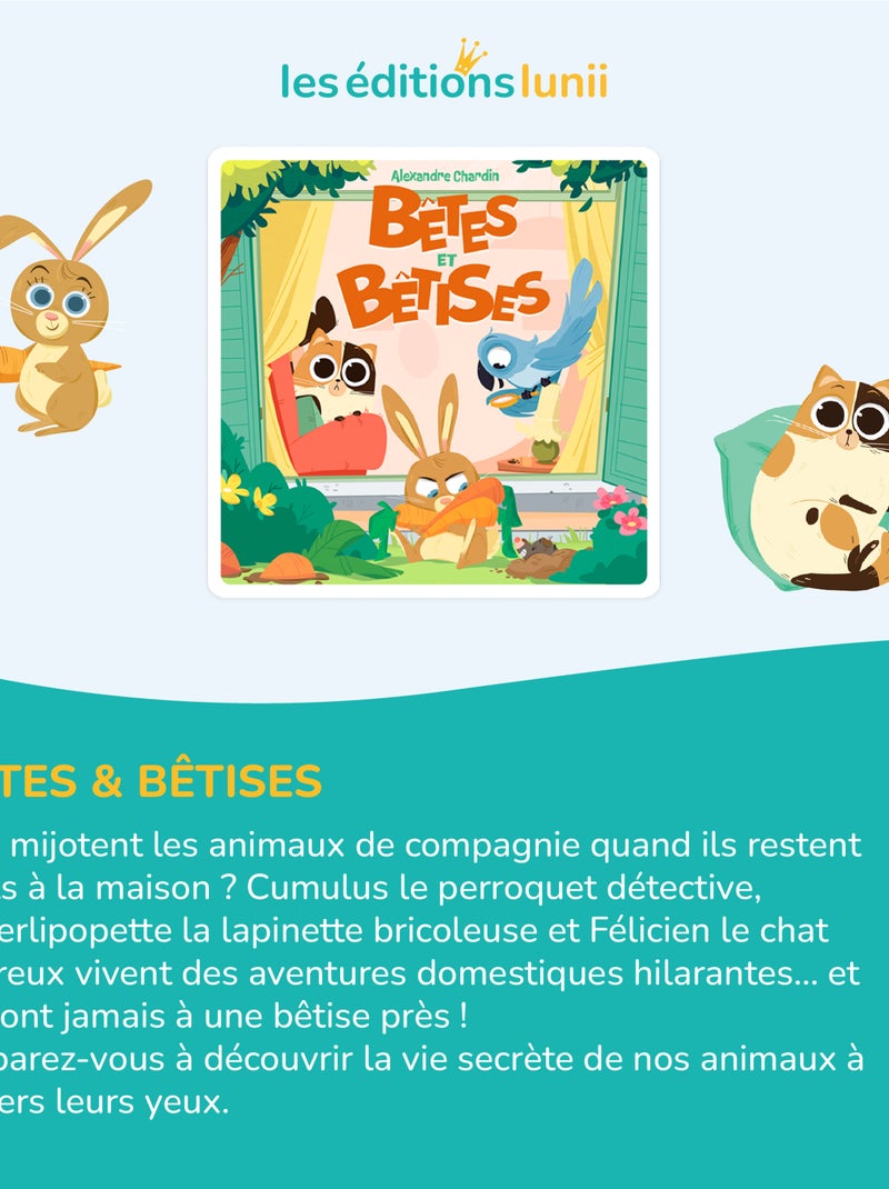Lunii – Coffret Bêtes & Bêtises – Livre audio interactif dès 3 ans – Ma Fabrique à Histoires N/A - Kiabi