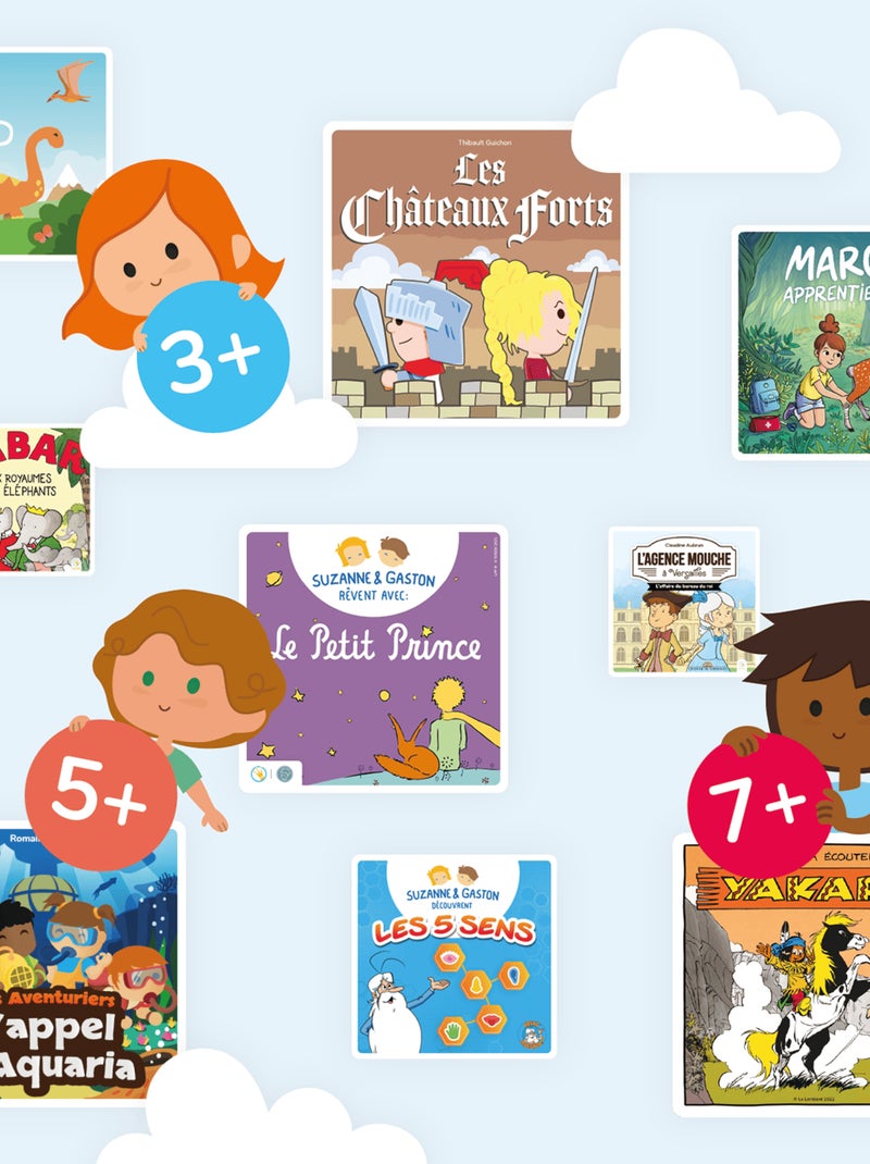 Lunii – Coffret Suzanne et Gaston découvrent le Moyen Âge – Livre audio dès 5 ans Multicolore - Kiabi