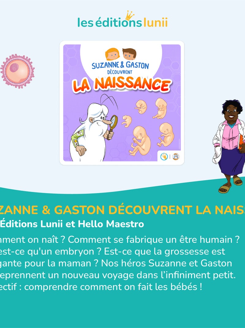 Lunii – Coffret Suzanne & Gaston : La Naissance – Livre audio dès 5 ans – Ma Fabrique à Histoires N/A - Kiabi