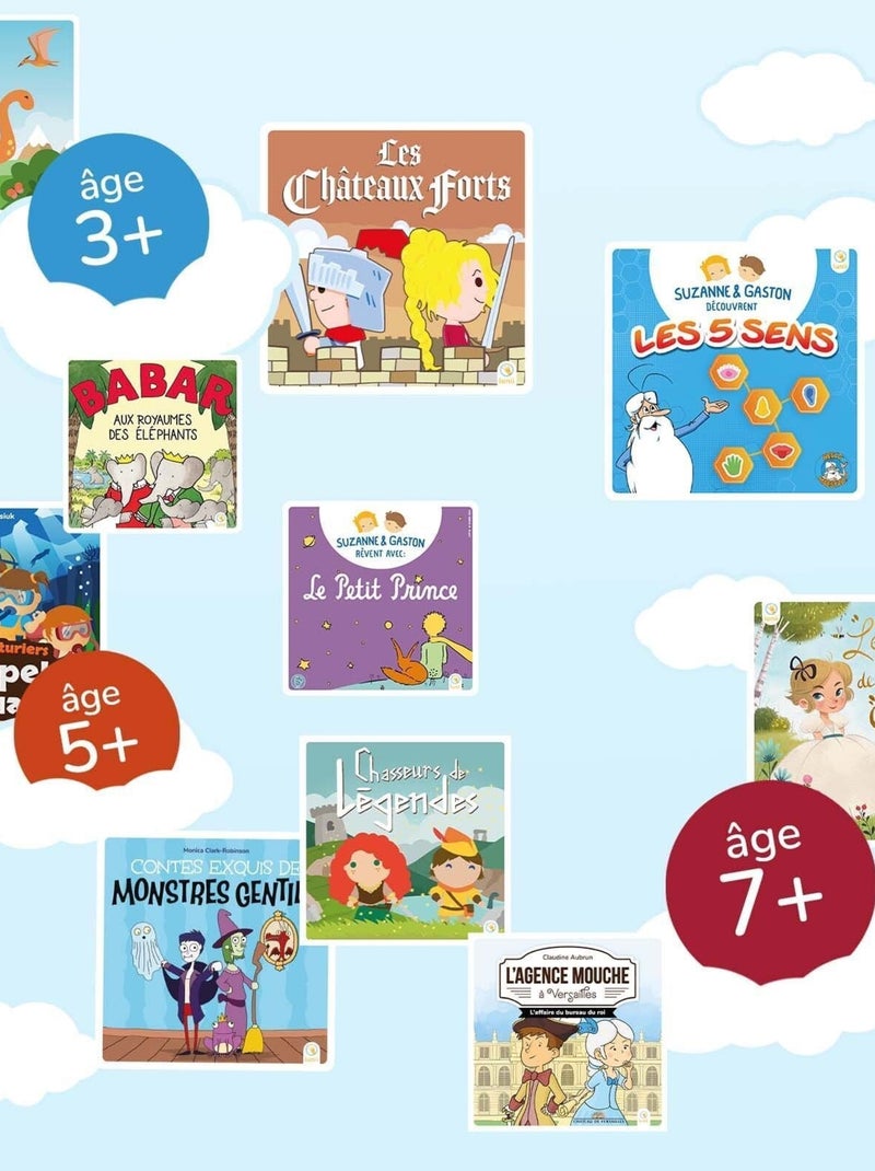 Lunii – Coffret Suzanne & Gaston rêvent avec Le Petit Prince – Livre audio dès 5 ans Multicolore - Kiabi