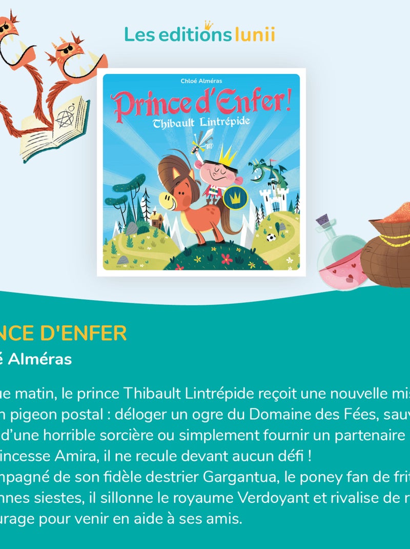 Lunii Livre Audio Interactif Prince d’Enfer Dès 3 Ans Multicolore - Kiabi