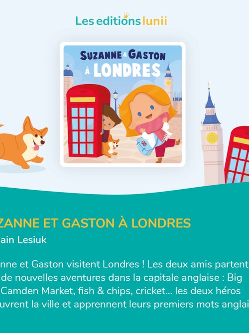 Lunii Livre Audio Interactif Suzanne et Gaston à Londres Dès 3 Ans - Kiabi