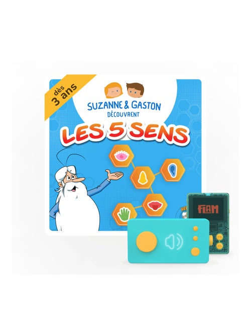 Lunii Livre Audio Interactif Suzanne et Gaston Decouvrent les 5 Sens avec Hello Maestro Dès 3 Ans - Kiabi