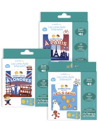 Lunii – Pack 3 livres audio interactifs – Pour conteuses Ma Fabrique à Histoires ou FLAM – dès 3 ans