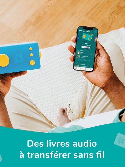 Lunii – Pack Ma Fabrique à Histoires Bleue avec Casque audio Octave et sa Coque Odile Bleue - Kiabi