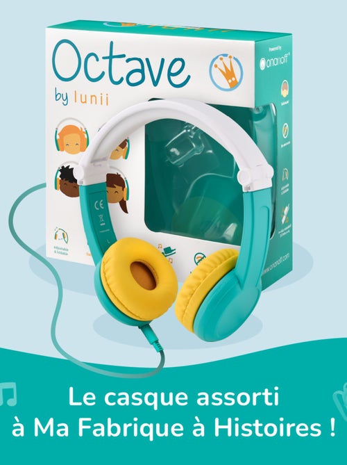 Lunii – Pack Ma Fabrique à Histoires Violette avec Casque audio Octave et sa Coque Odile Violette - Kiabi