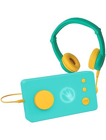 Lunii – Pack Voyage Ma Fabrique à Histoires Verte avec Casque audio Vert