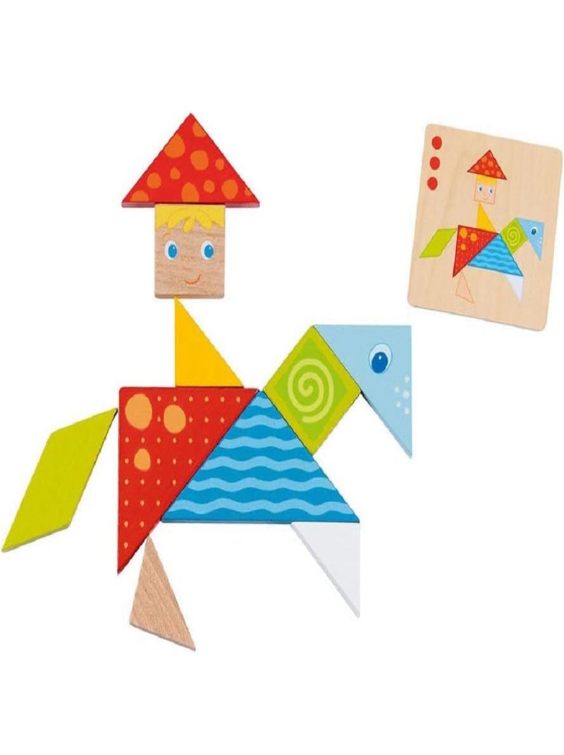 L'univers coloré du tangram Beige - Kiabi