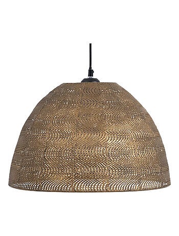 Lustre en métal patiné