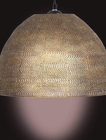 Lustre en métal patiné