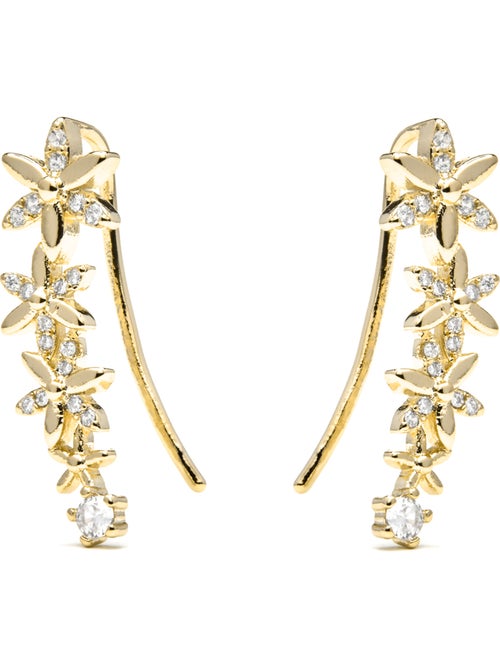 Luxenter Anah Boucles d'oreilles et plaqué or 18k - Kiabi Luxenter Anah Boucles d'oreilles et plaqué or 18k - Kiabi
