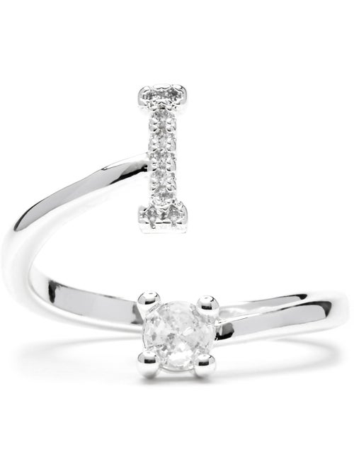 Luxenter Bague avec zircone brillante, finition argentée - Alphabet - Kiabi Luxenter Bague avec zircone brillante, finition argentée - Alphabet - Kiabi