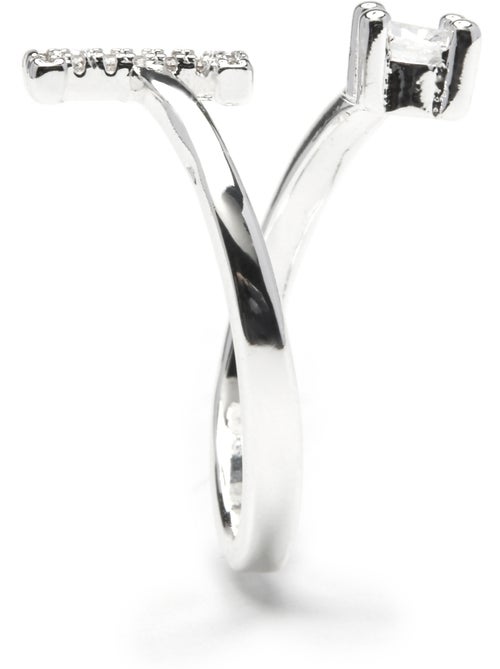 Luxenter Bague avec zircone brillante, finition argentée - Alphabet - Kiabi Luxenter Bague avec zircone brillante, finition argentée - Alphabet - Kiabi