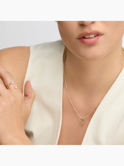 Luxenter Bague avec zircone brillante, finition argentée - Alphabet - Kiabi Luxenter Bague avec zircone brillante, finition argentée - Alphabet - Kiabi