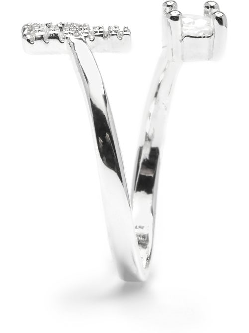 Luxenter Bague avec zircone brillante, finition argentée - Alphabet - Kiabi Luxenter Bague avec zircone brillante, finition argentée - Alphabet - Kiabi