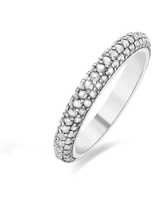 Luxenter Bague en argent 925 avec zirconium brillant plaqué rhodium - Kay - Kiabi Luxenter Bague en argent 925 avec zirconium brillant plaqué rhodium - Kay - Kiabi