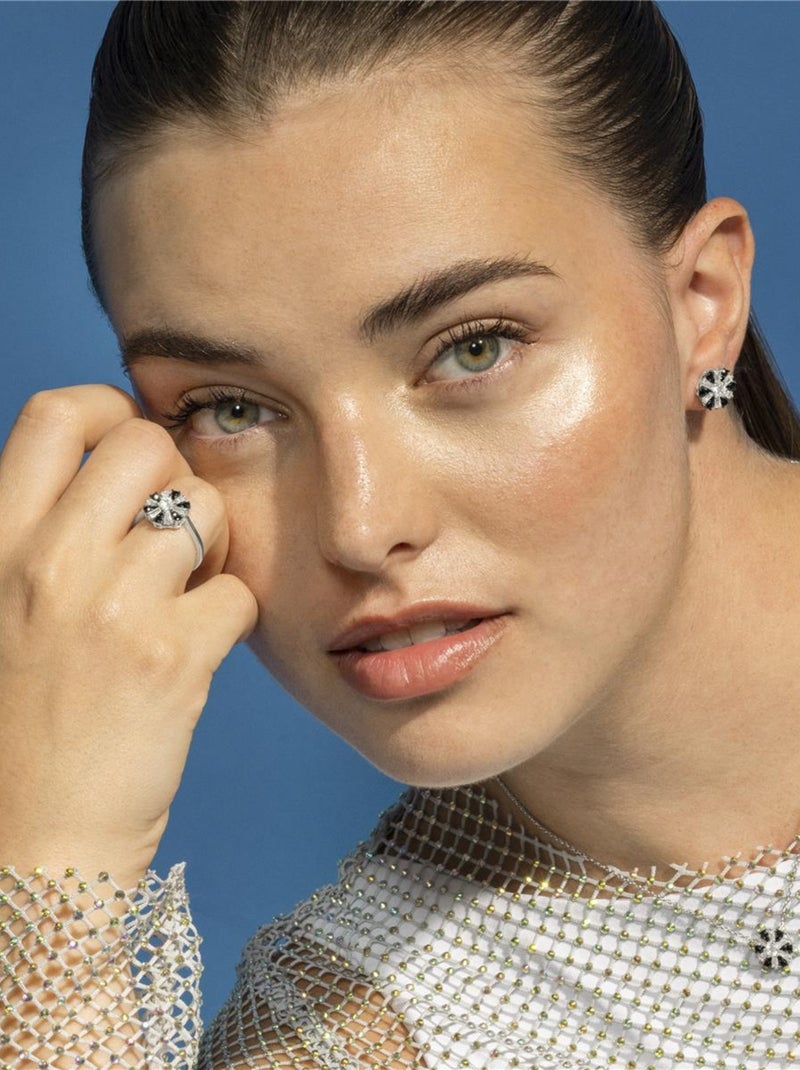 Luxenter Bague en argent 925 et zircon onyx plaqué rhodium - Lorush Noir - Kiabi