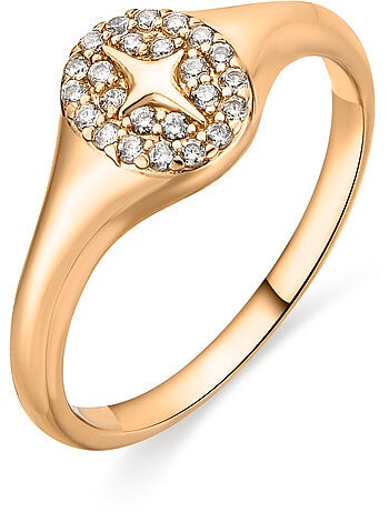 Luxenter Bague Luxenter et plaqué or 18k avec zircon brillant - Ilith