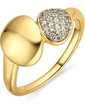 Luxenter Bague Luxenter et plaqué or 18k avec zircon brillant - Ridoom